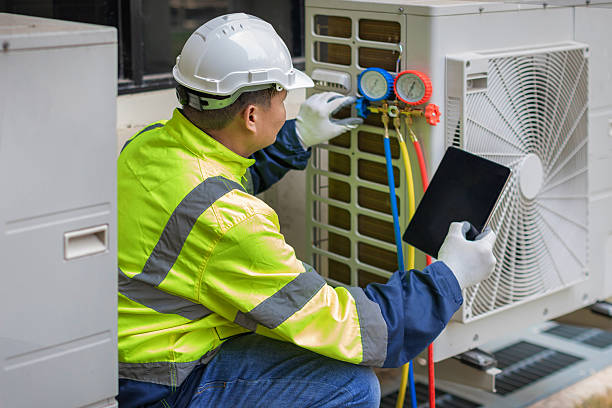 Professional Hvac technician working in Gowen, MI